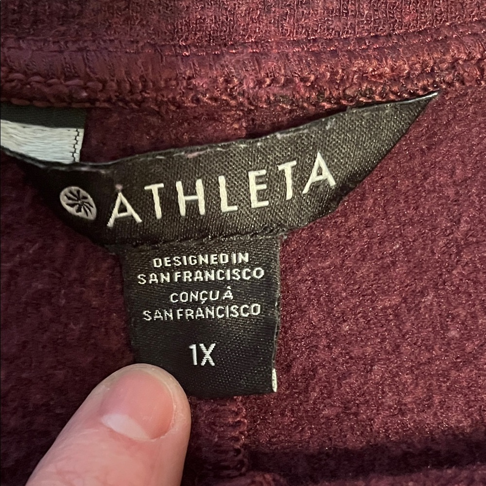 Athleta by Gap Deep Purple Maroon High Waist Jogger Pants | Size 1X - Picture 10 of 15